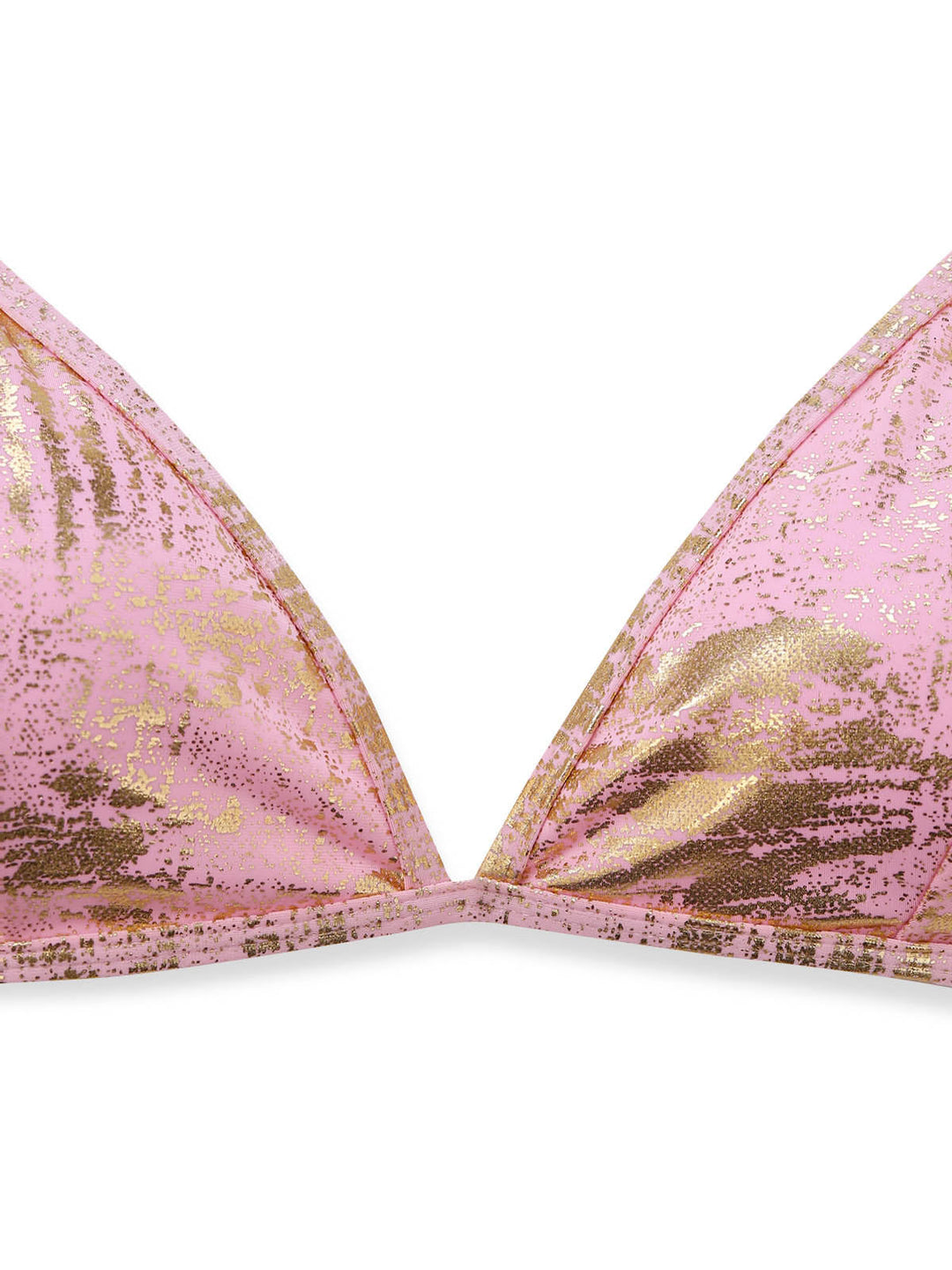 Pink--Metallic-Ring-Triangle-Halter-Bikini-Set, vintage, retro, swimwear