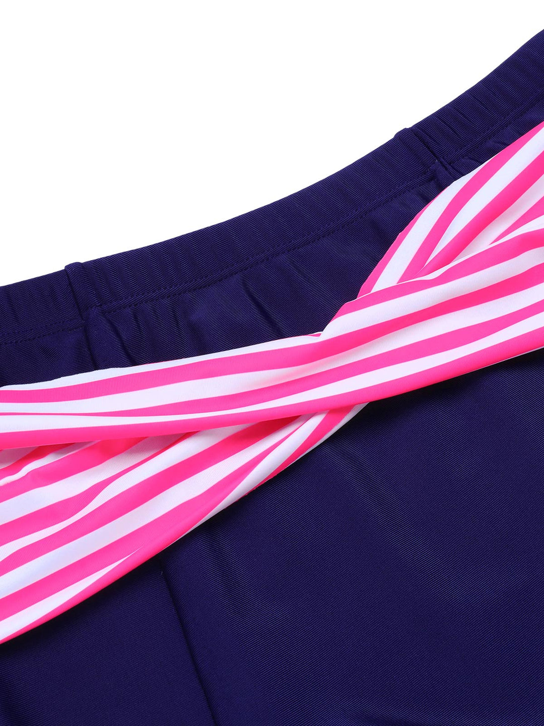 Pink &amp; Blue 1950s Striped Halter Swimsuit: timeless style reimagined