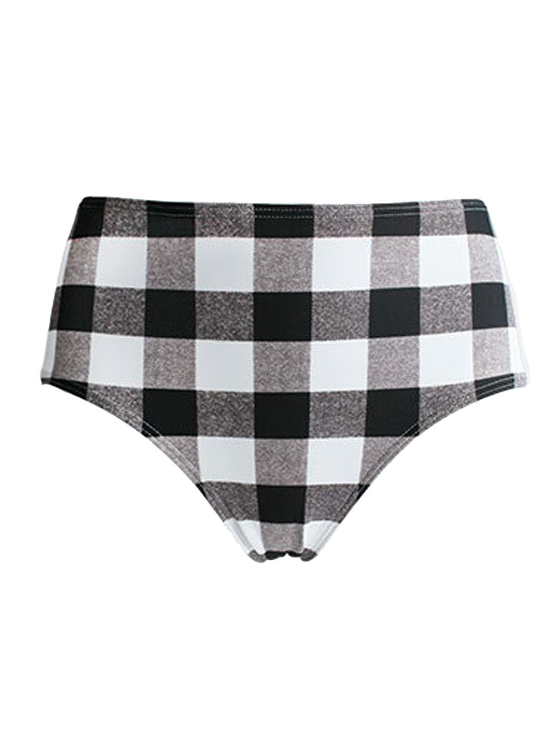 Plaid Bow Strap Ruffled Tankini: timeless style reimagined