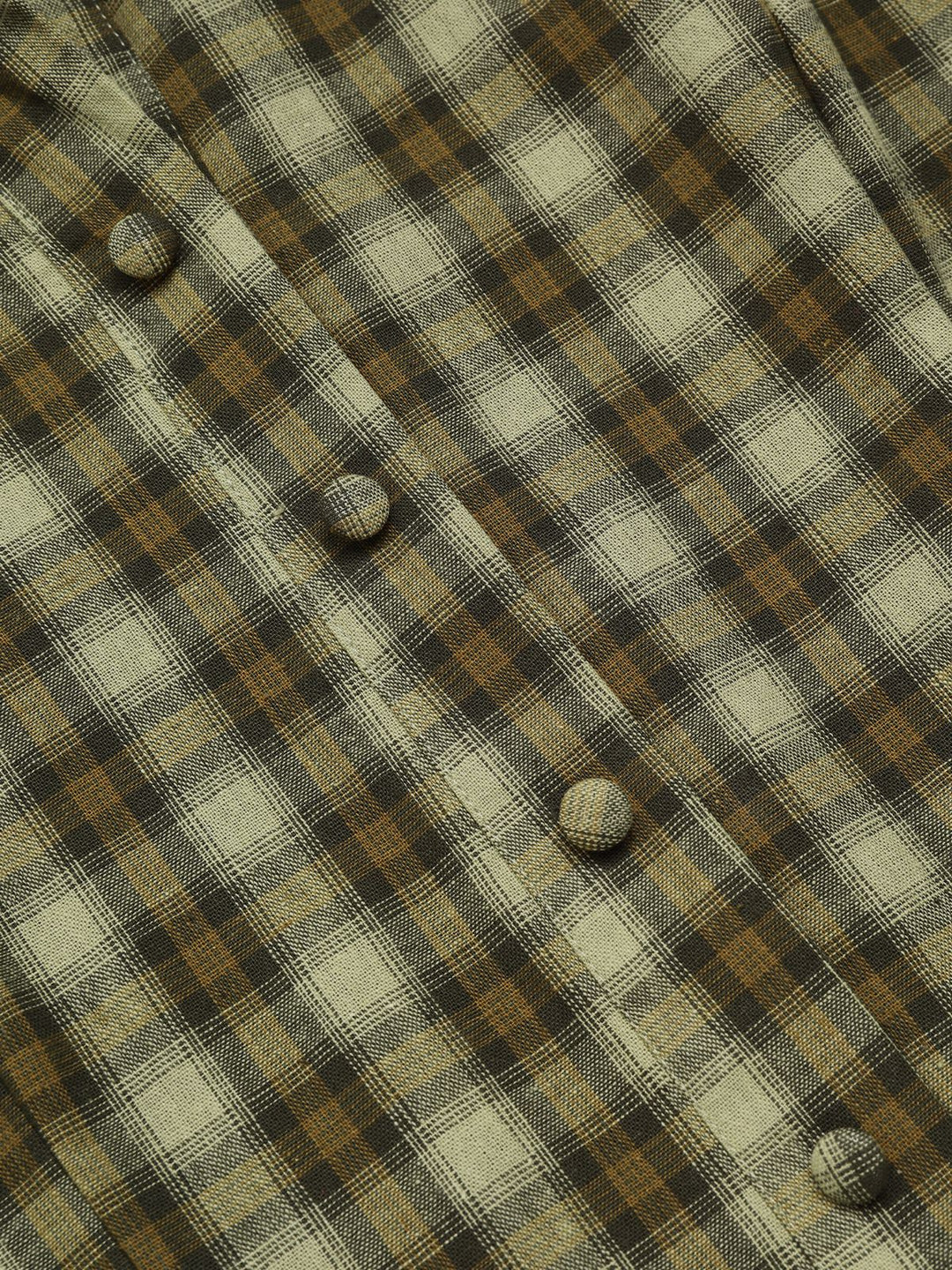 Plaids 1950s Buttoned Belted Swing Dress — vintage elegance for the modern woman
