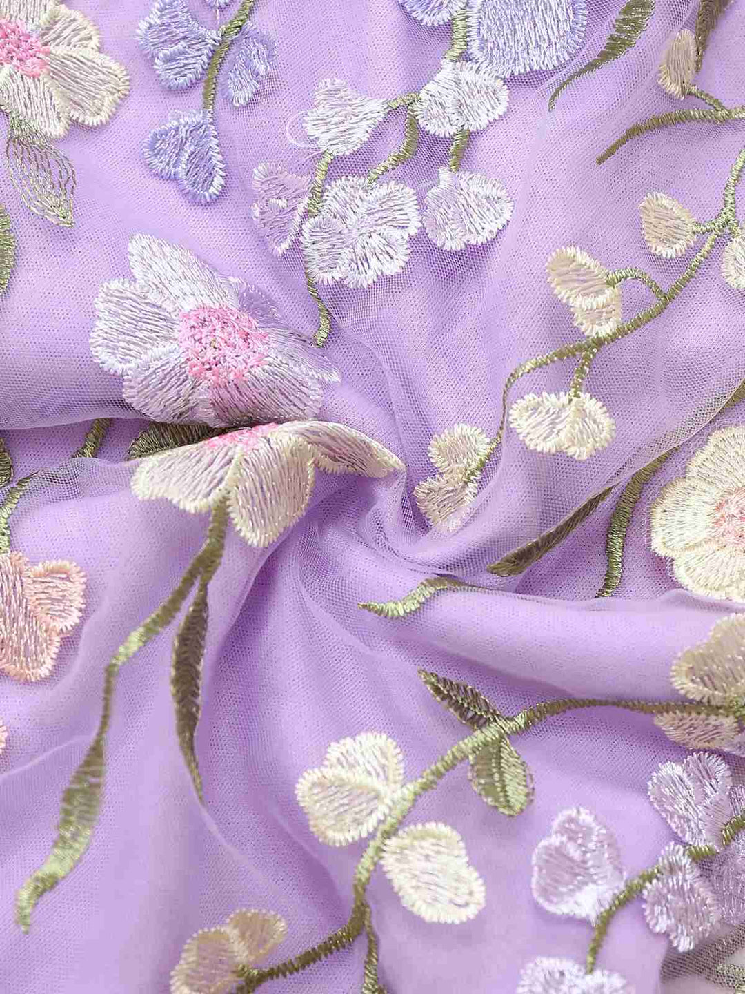 Purple 1940s 3D Floral Bow Strap Mesh Dress - vintage dress, retro fashion