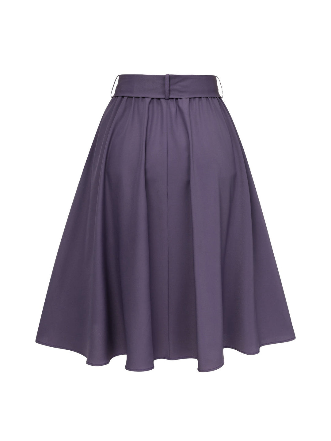 Purple 1940s Solid Skirt with Belt, vintage skirt, retro style - perfect for women who love vintage and retro fashion