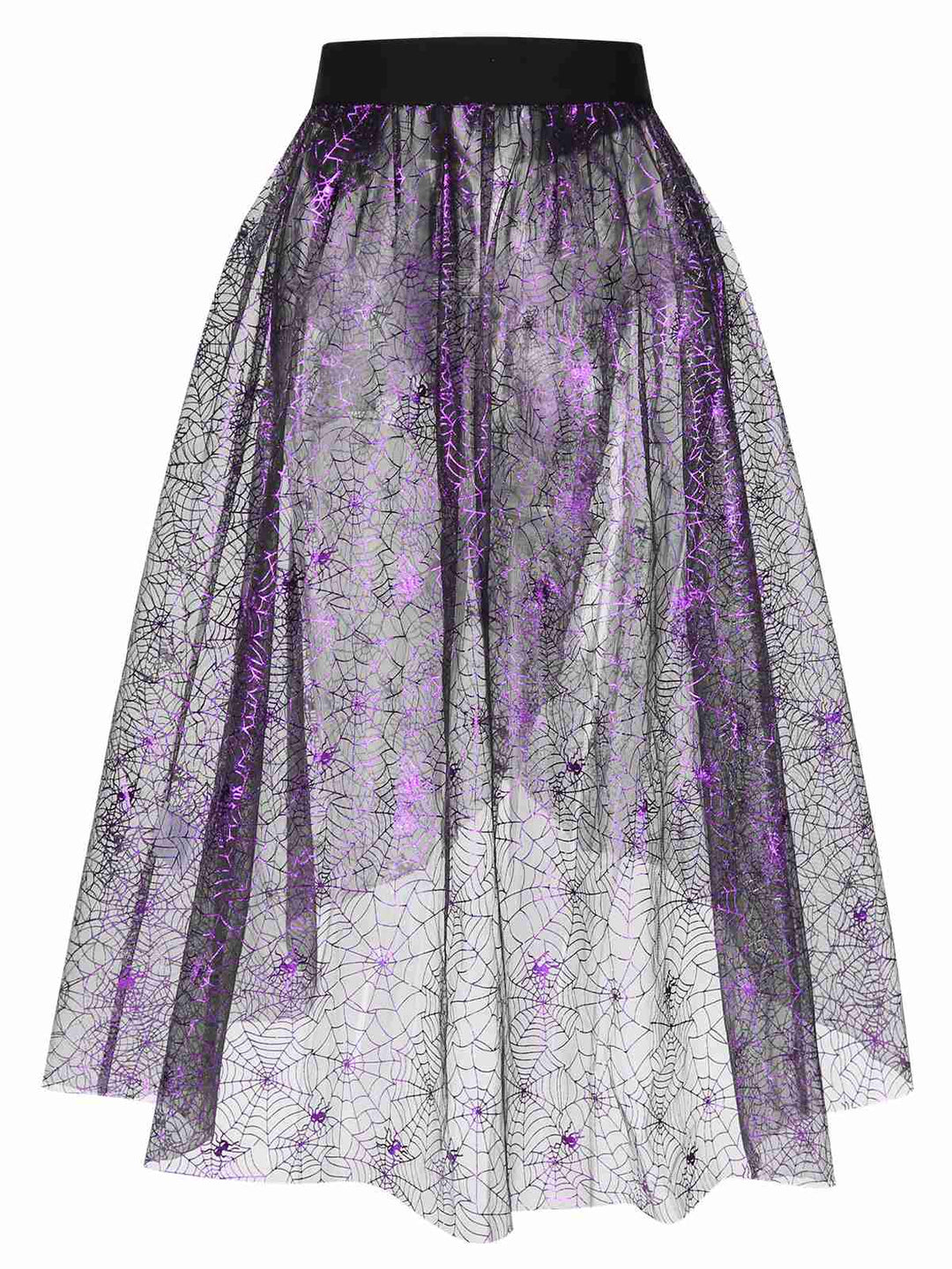 Purple Spiderweb Mesh Skirted Cover-Up, vintage skirt, retro style - perfect for women who love vintage and retro fashion