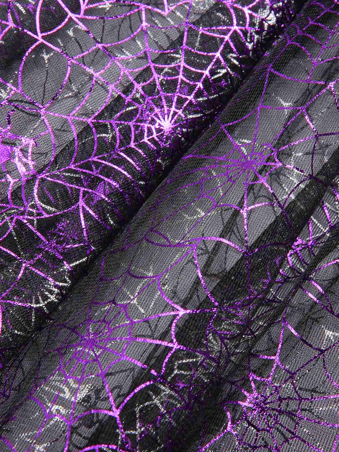 Purple Spiderweb Mesh Skirted Cover-Up, vintage skirt, retro style - perfect for women who love vintage and retro fashion