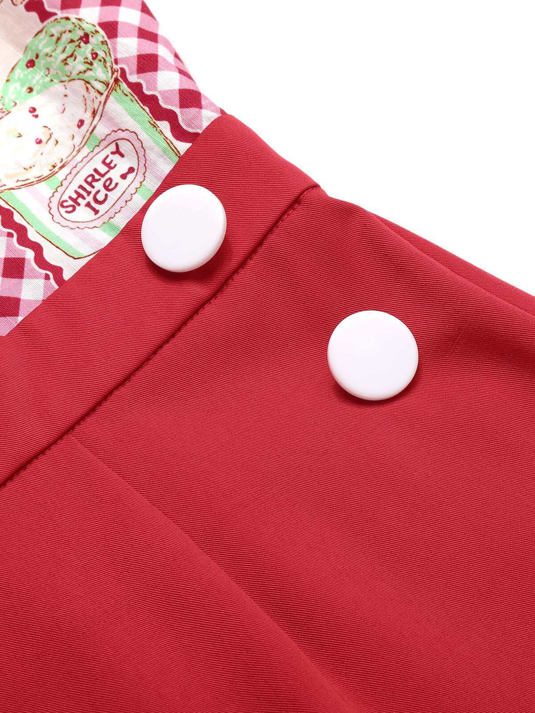 Red 1930s Cherry Cupcake Strap Jumpsuit, vintage romper, retro jumpsuit - perfect for women who love vintage and retro fashion