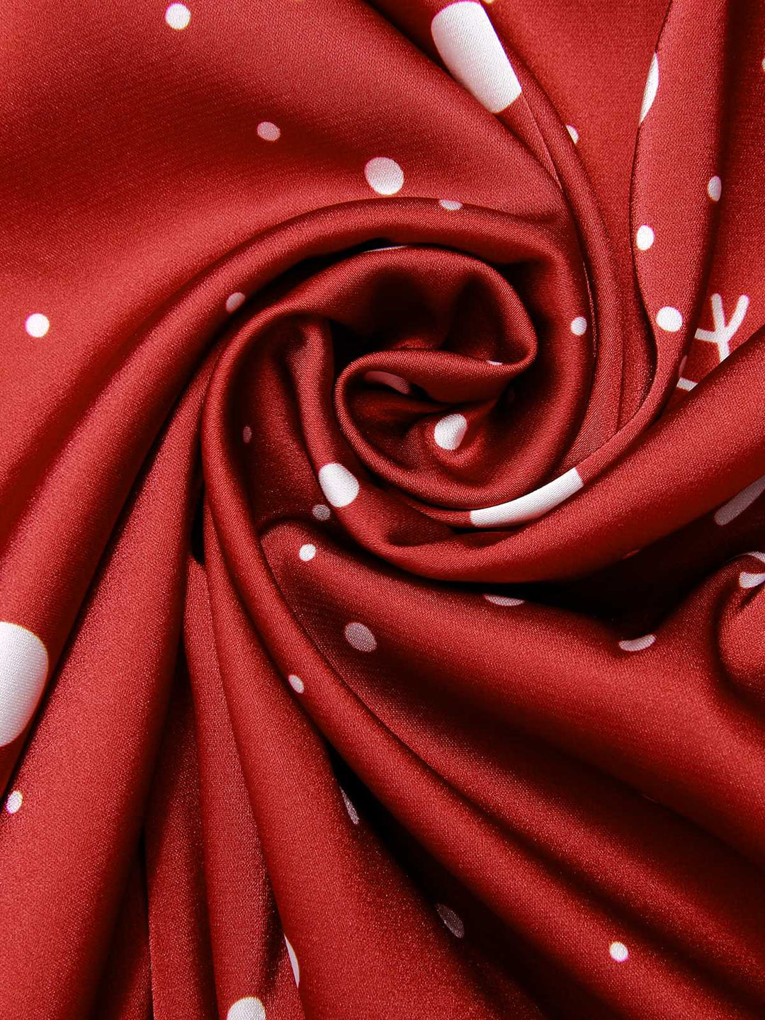 Red 1930s Christmas Strap Snowflake Mermaid Dress — vintage elegance for the modern woman