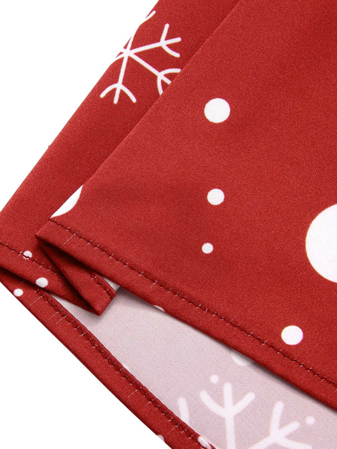 Red 1930s Christmas Strap Snowflake Mermaid Dress: timeless style reimagined