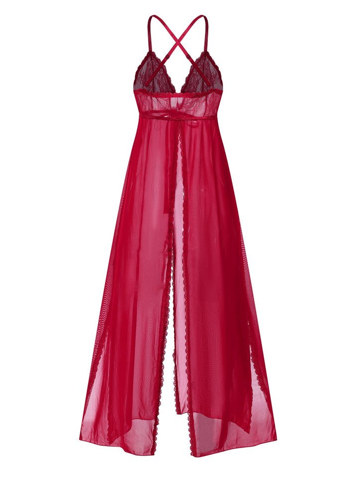 High Slit Lace Chiffon | | vintage dress, retro fashion