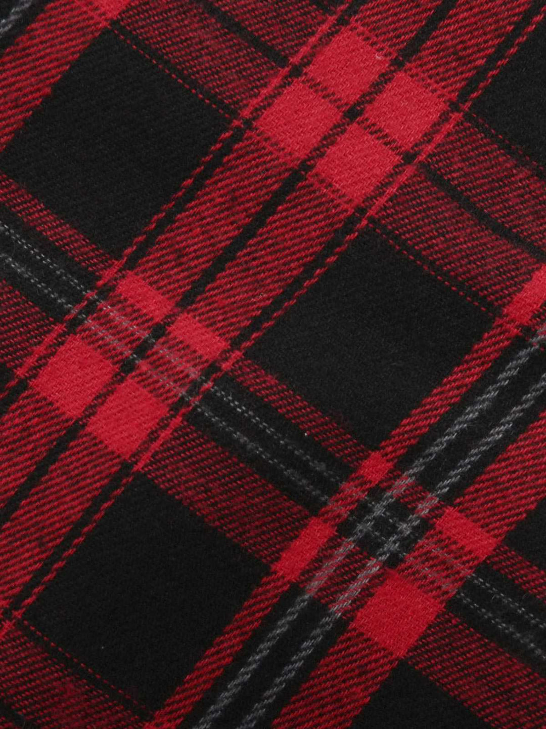 Red 1930s Shirt Collar Gingham Plaid Top - vintage fashion, retro style, elegant red