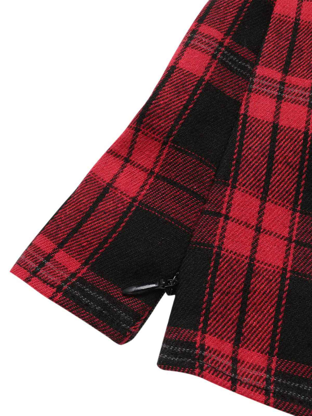 Red 1930s Shirt Collar Gingham Plaid Top - vintage fashion, retro style, elegant red