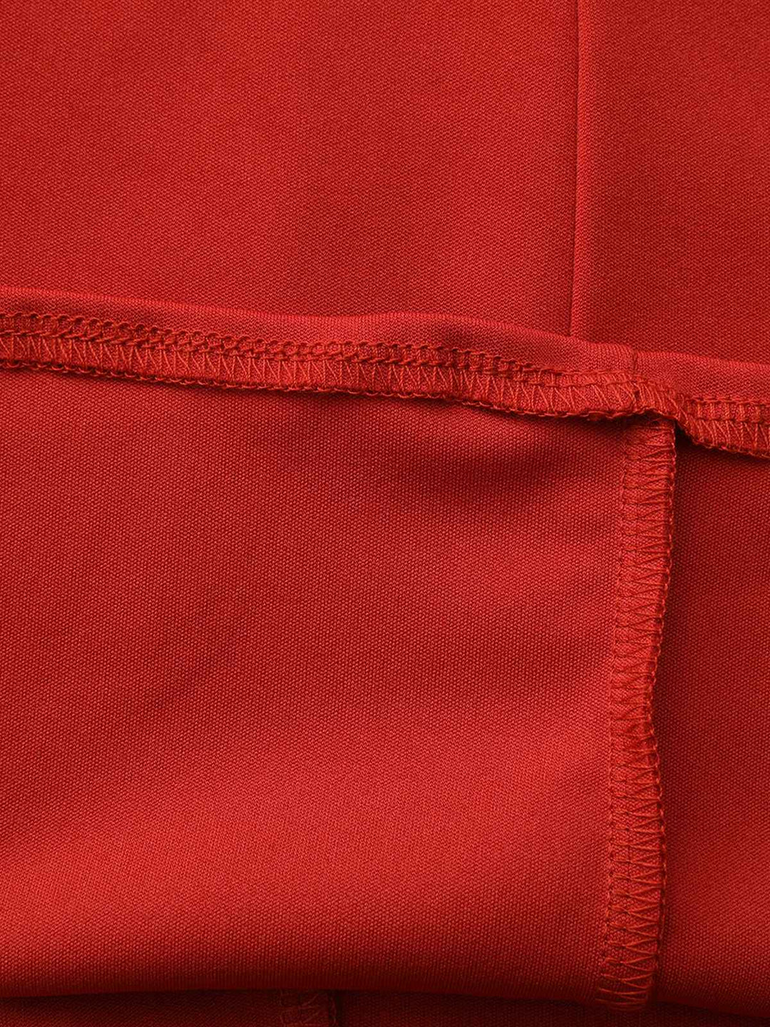 Red 1940s Diagonal Button Stand Collar Coat - vintage fashion, style, elegant red