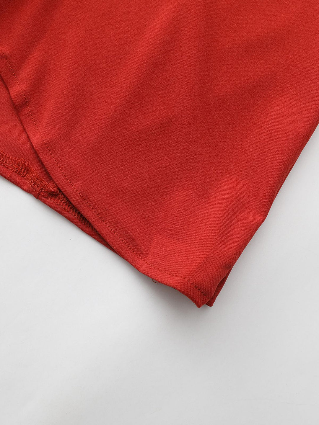 Red 1940s Diagonal Button Stand Collar Coat - vintage fashion, style, elegant red