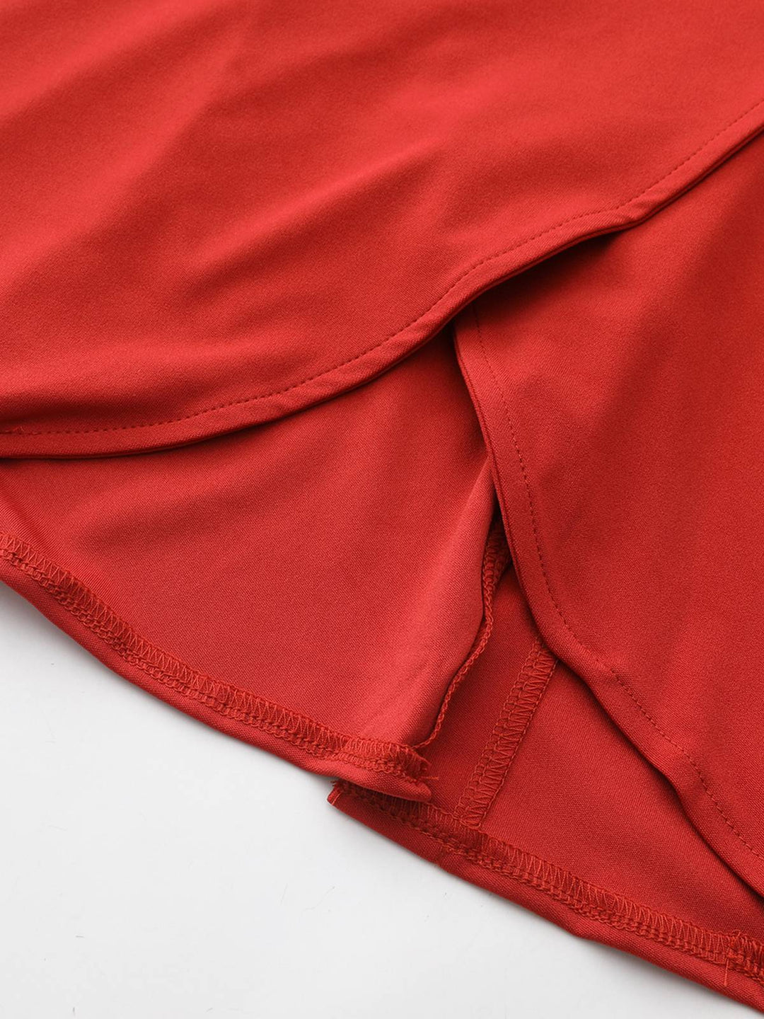 Red 1940s Diagonal Button Stand Collar Coat - vintage fashion, style, elegant red