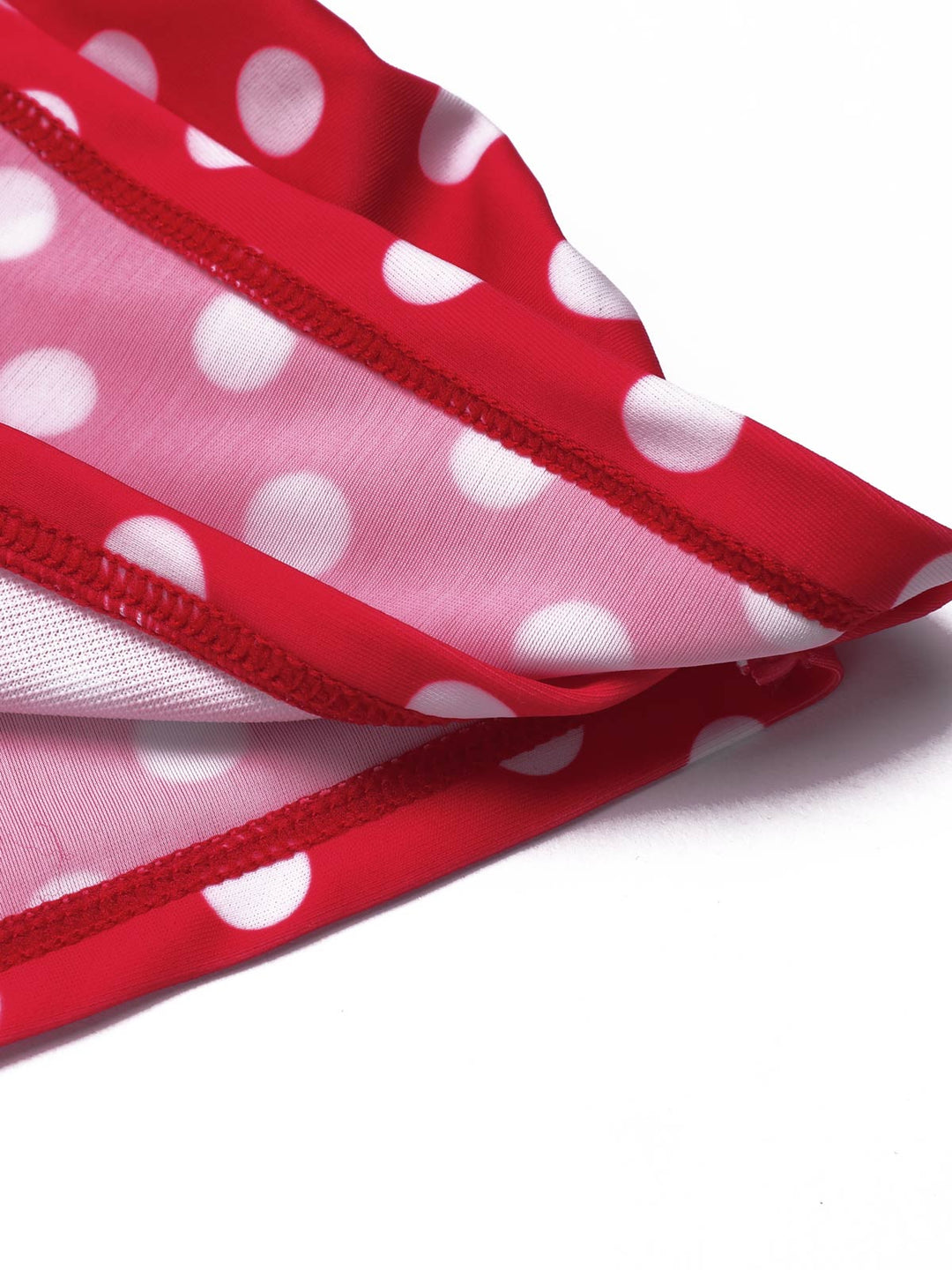 Red 1940s Polka Dot Strap One-Piece Swimsuit: timeless style reimagined