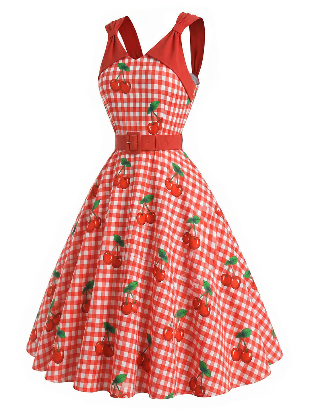 [Pre-Sale] Flame Scarlet 1950s Vintage Dress 4