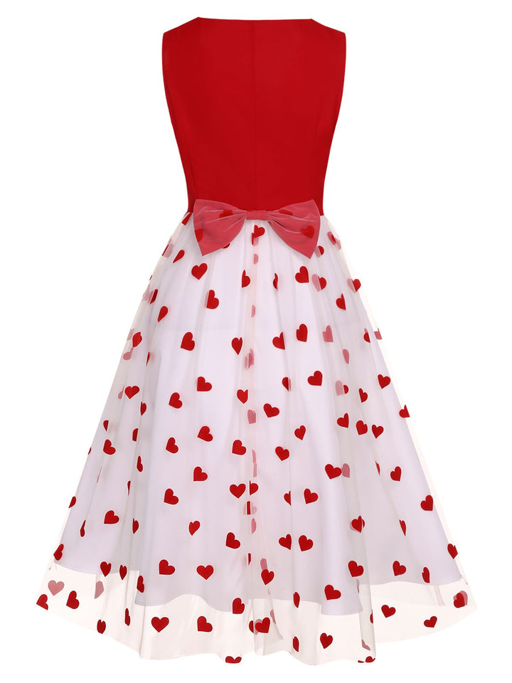 1950s Heart Bow Sleeveless Dress | 1950s | vintage dress, retro fashion