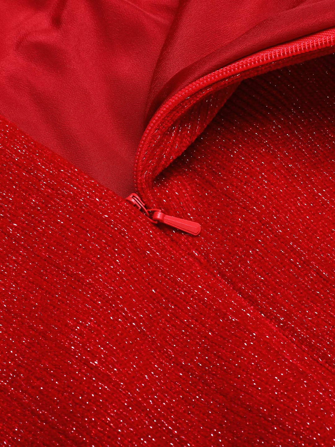 Red 1950s Solid Plush Christmas Dress — vintage elegance for the modern woman