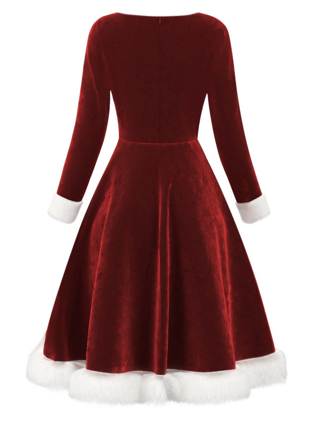 Red 1950s Velvet Plush &amp; Plaid Patchwork Dress, vintage dress, retro fashion, rockabilly, pin-up fashion - perfect for women who love vintage and retro fashion