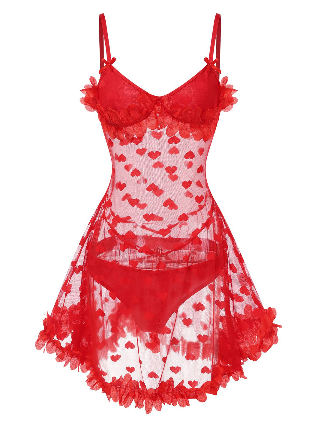 Heart Mesh Flower Edge | | vintage dress, retro fashion