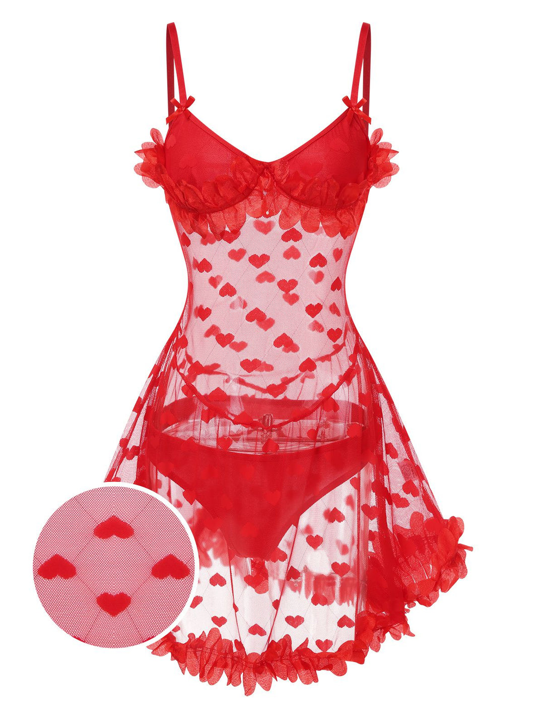 Heart Mesh Flower Edge | | vintage dress, retro fashion