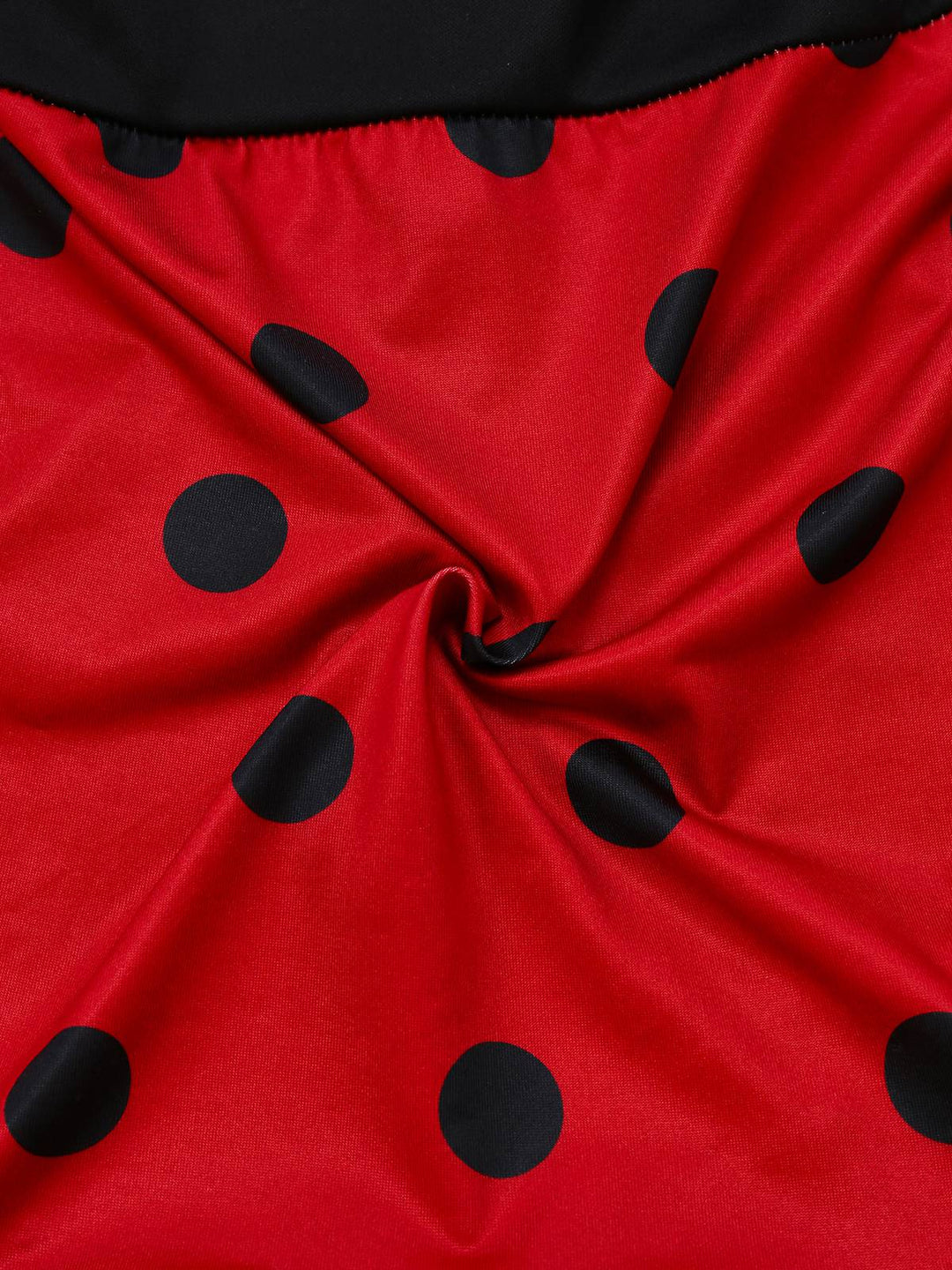 Red 1960s Miraculous Ladybug Cosplay Costume Set - vintage fashion, retro style, elegant red