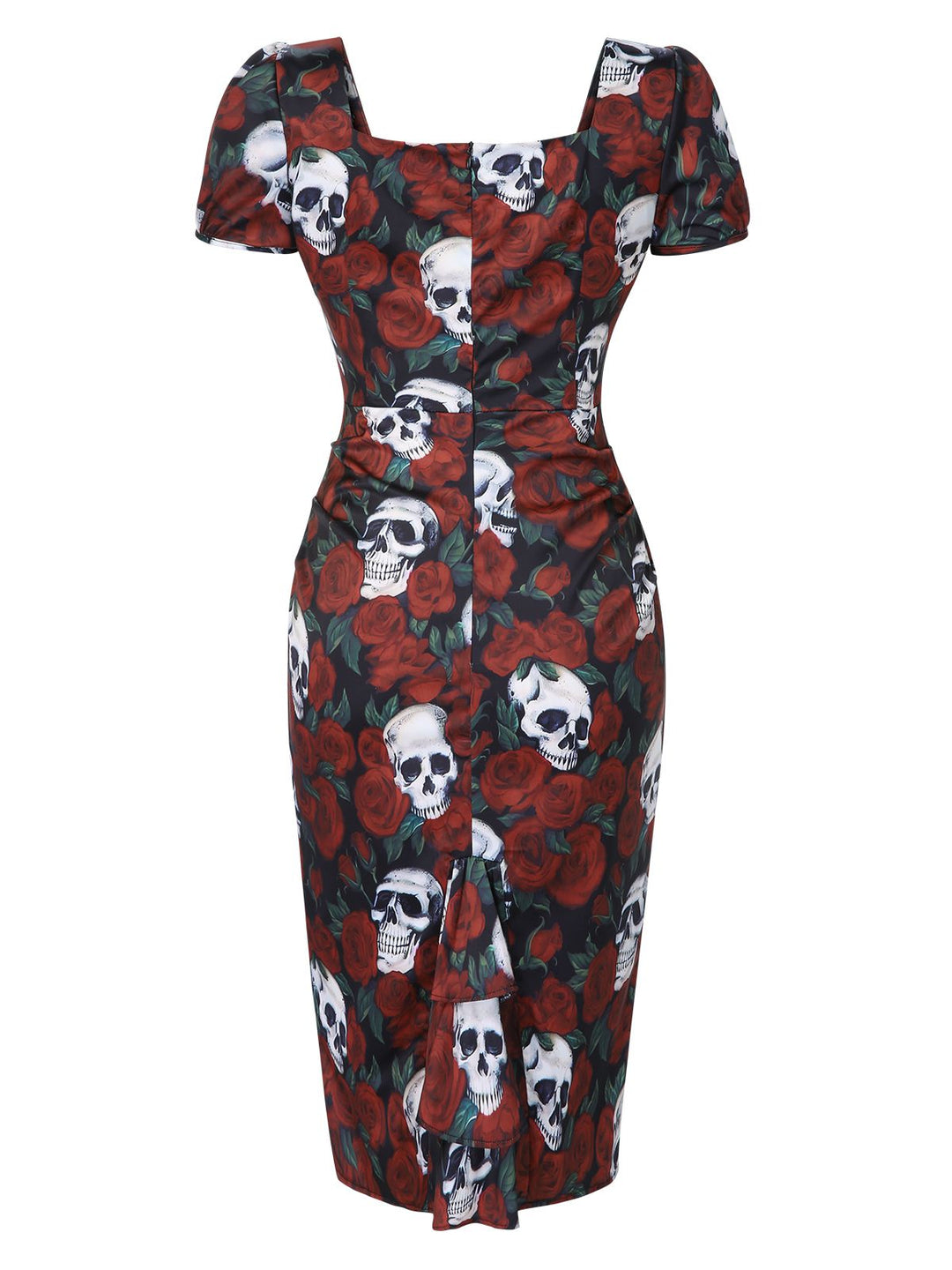1960s Skull Sqaure Neck Pencil | 1960s | vintage dress, retro fashion