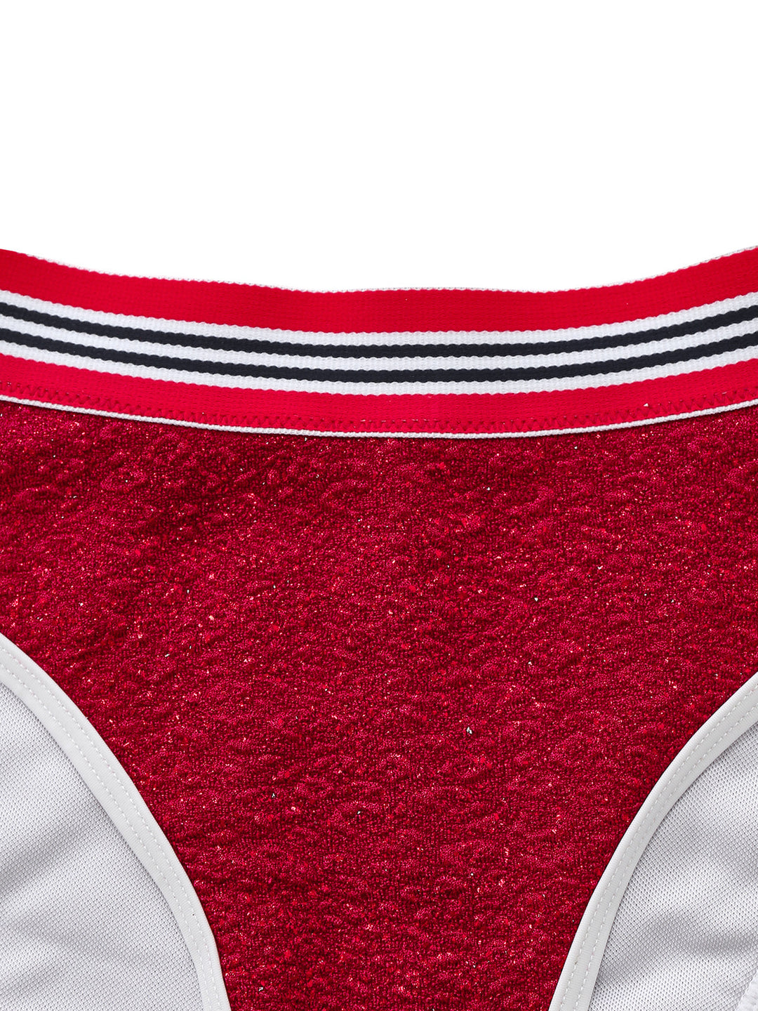 Red Glitter Halter High Waist Bikini Set, vintage swimsuit, swimwear - perfect for women who love vintage and retro fashion