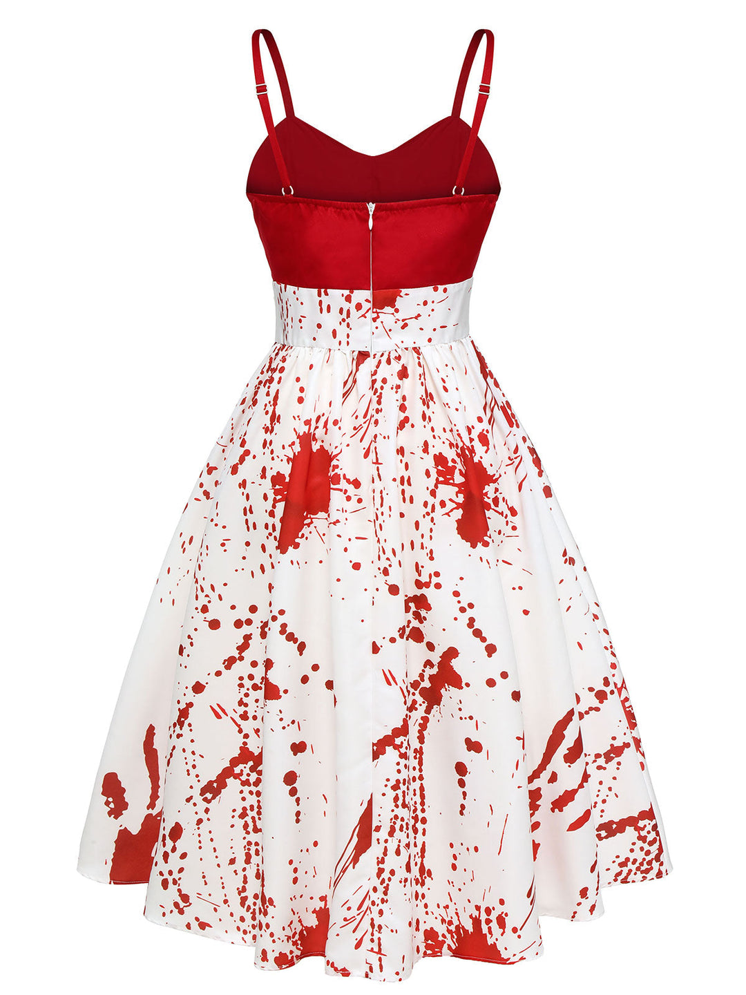 Red&amp;White 1950s Halloween Blood Dress, vintage dress, retro fashion, rockabilly, pin-up fashion - perfect for women who love vintage and retro fashion