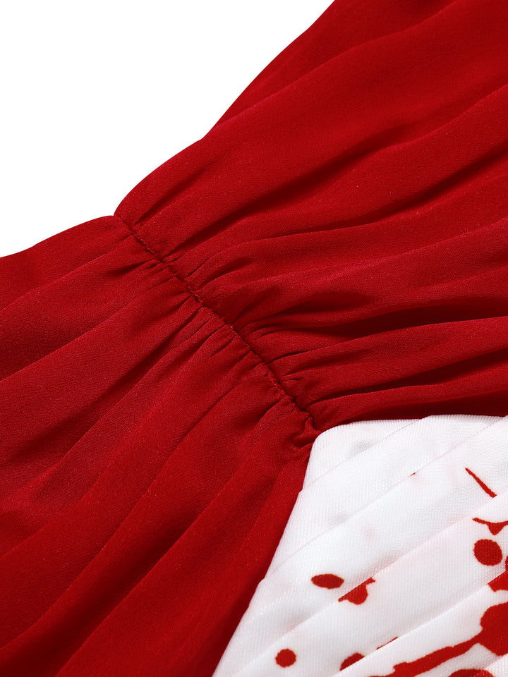 Red&amp;White 1950s Halloween Blood Dress, vintage dress, retro fashion, rockabilly, pin-up fashion - perfect for women who love vintage and retro fashion