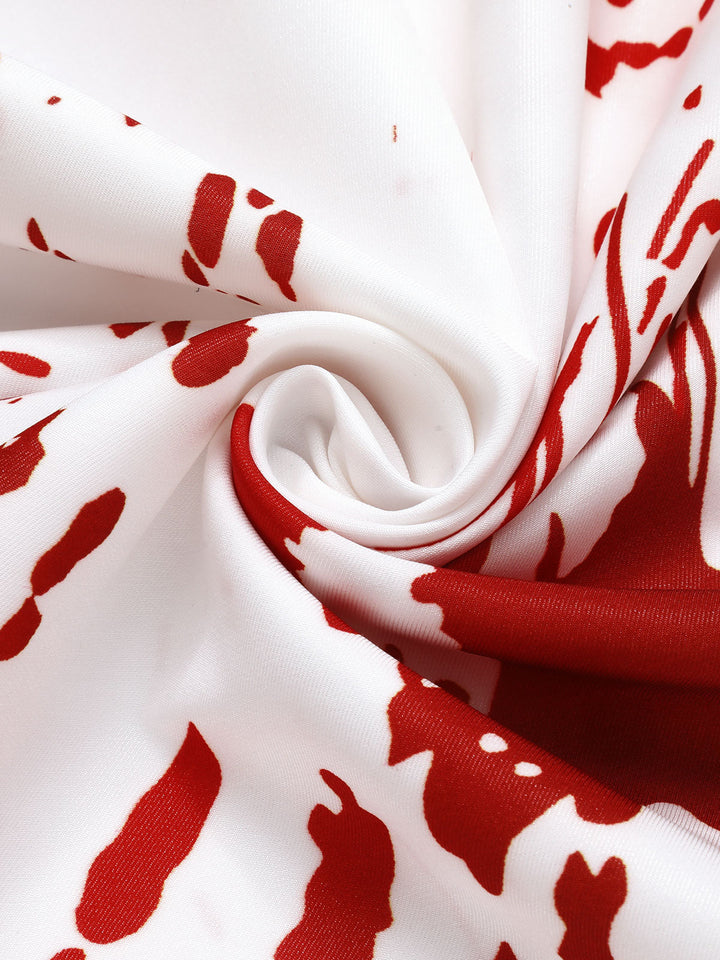 Red&amp;White 1950s Halloween Blood Dress, vintage dress, retro fashion, rockabilly, pin-up fashion - perfect for women who love vintage and retro fashion