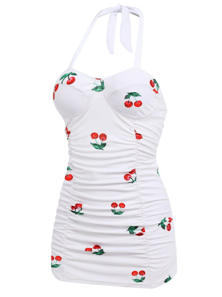 Retro Cherry Summer One-piece Swimsuit — vintage elegance for the modern woman