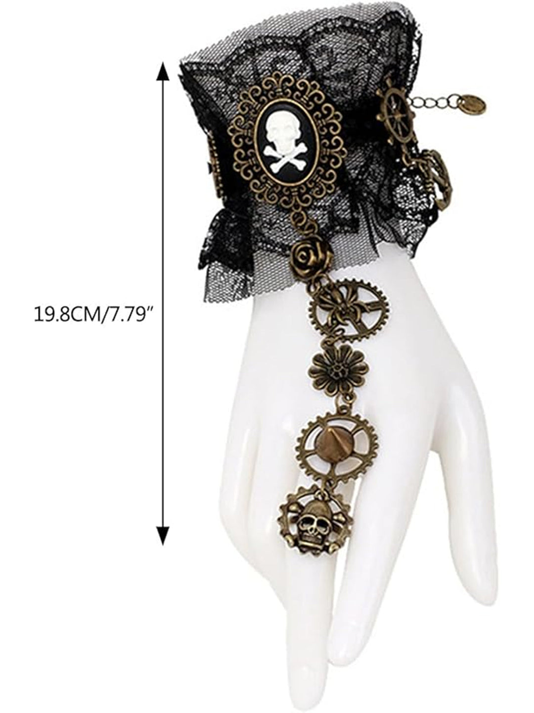 Retro Halloween Gear Steampunk Bracelet, vintage fashion, retro style - perfect for women who love vintage and retro fashion