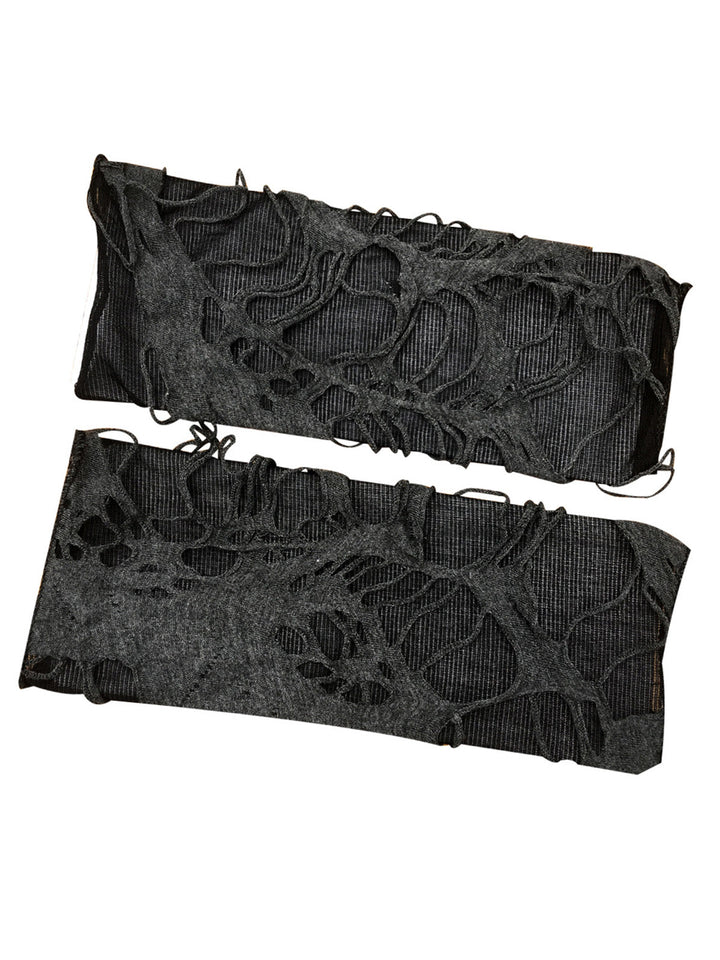 Retro Halloween Ripped Punk Gloves: timeless style reimagined