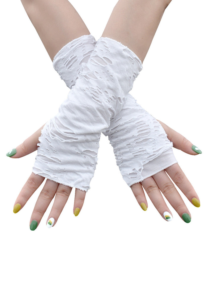 Retro Halloween Ripped Punk Gloves — vintage elegance for the modern woman