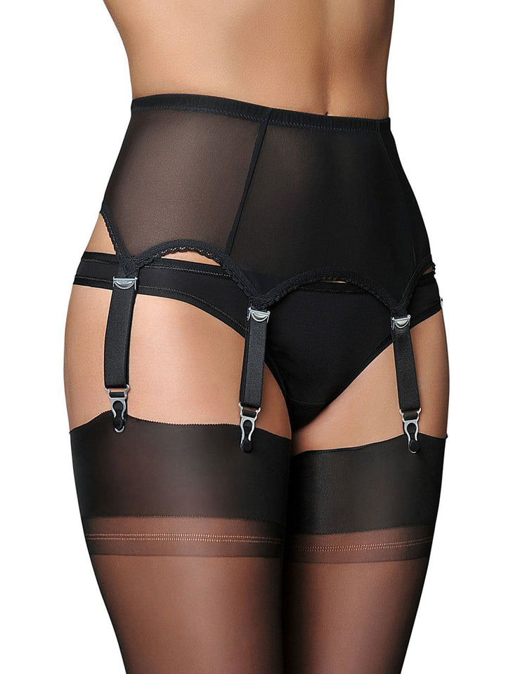 Mesh 6 Straps Garter Belt: timeless style reimagined