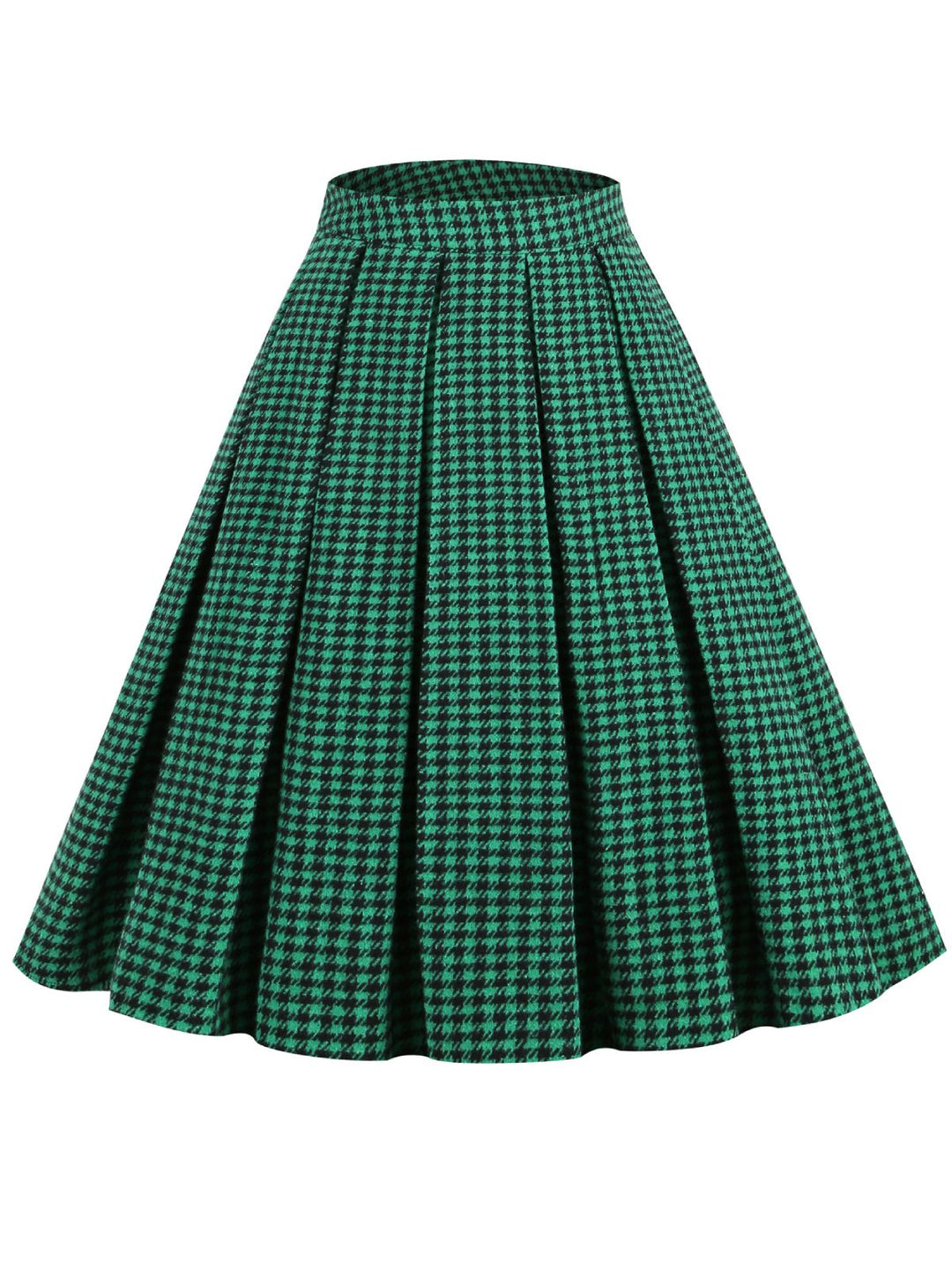 Retro Plaid Swing Panel Skirt — because 1950s glamour deserves an encore