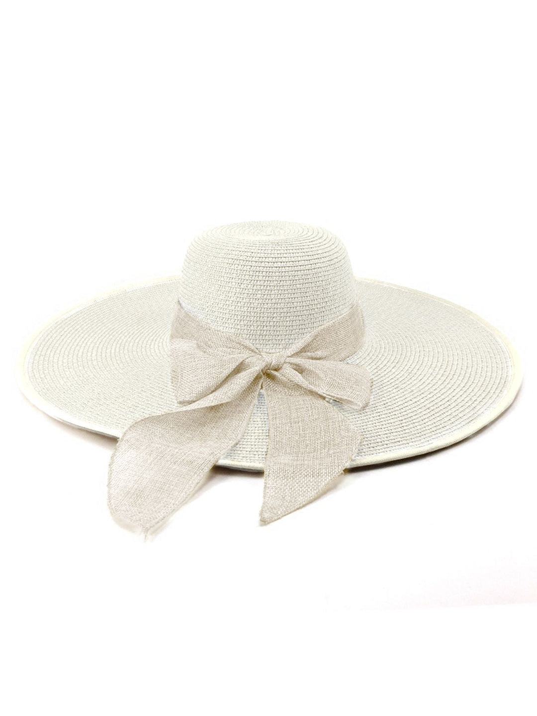 Ribbon Wide Brim Raffia Sun Hat - vintage fashion, retro style