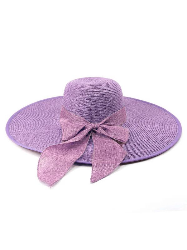 Ribbon Wide Brim Raffia Sun | vintage fashion, retro style