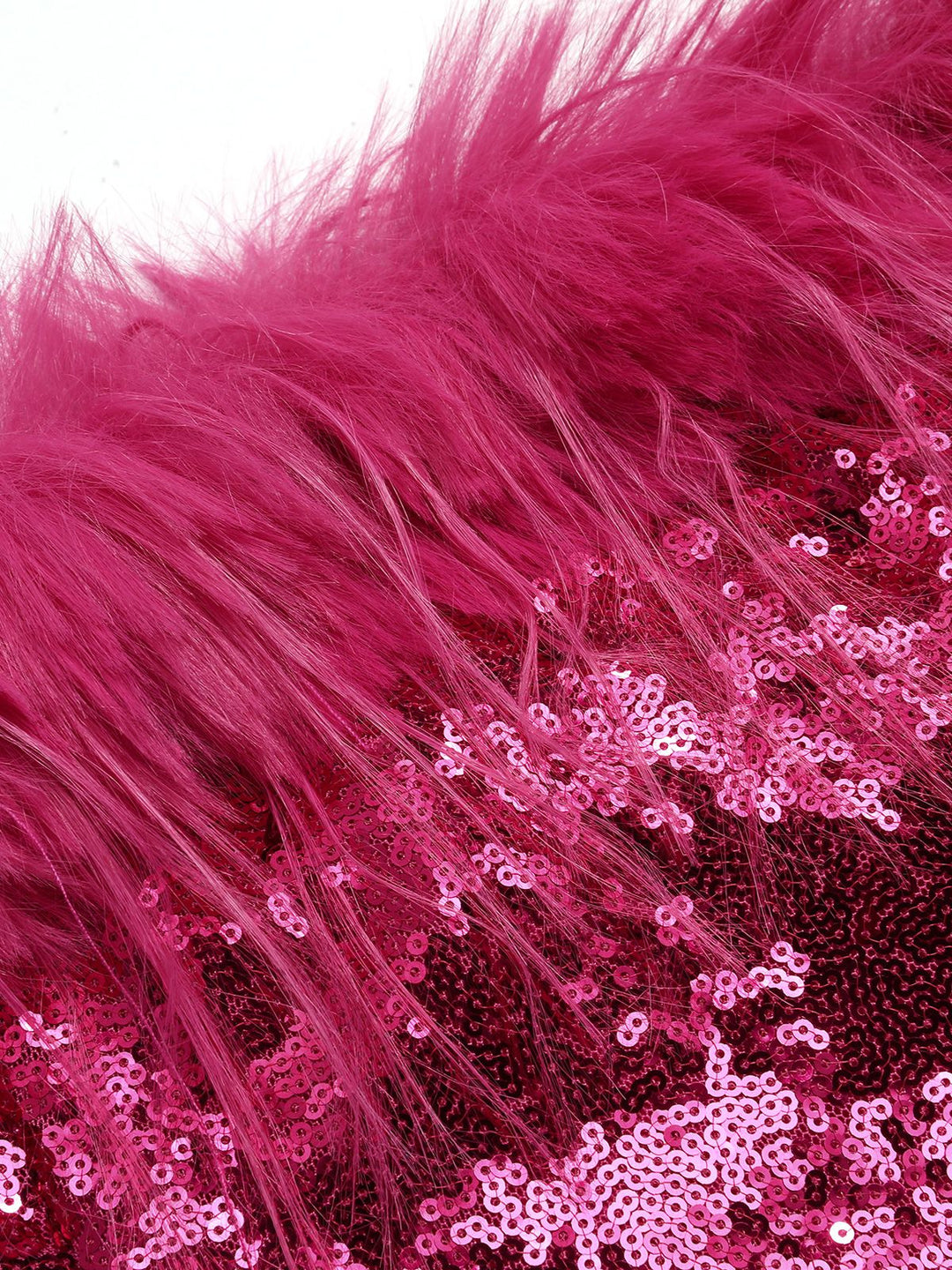 Rose Red 1970s Strapless Sequined Dress — a 1970s silhouette that turns sidewalks into runways