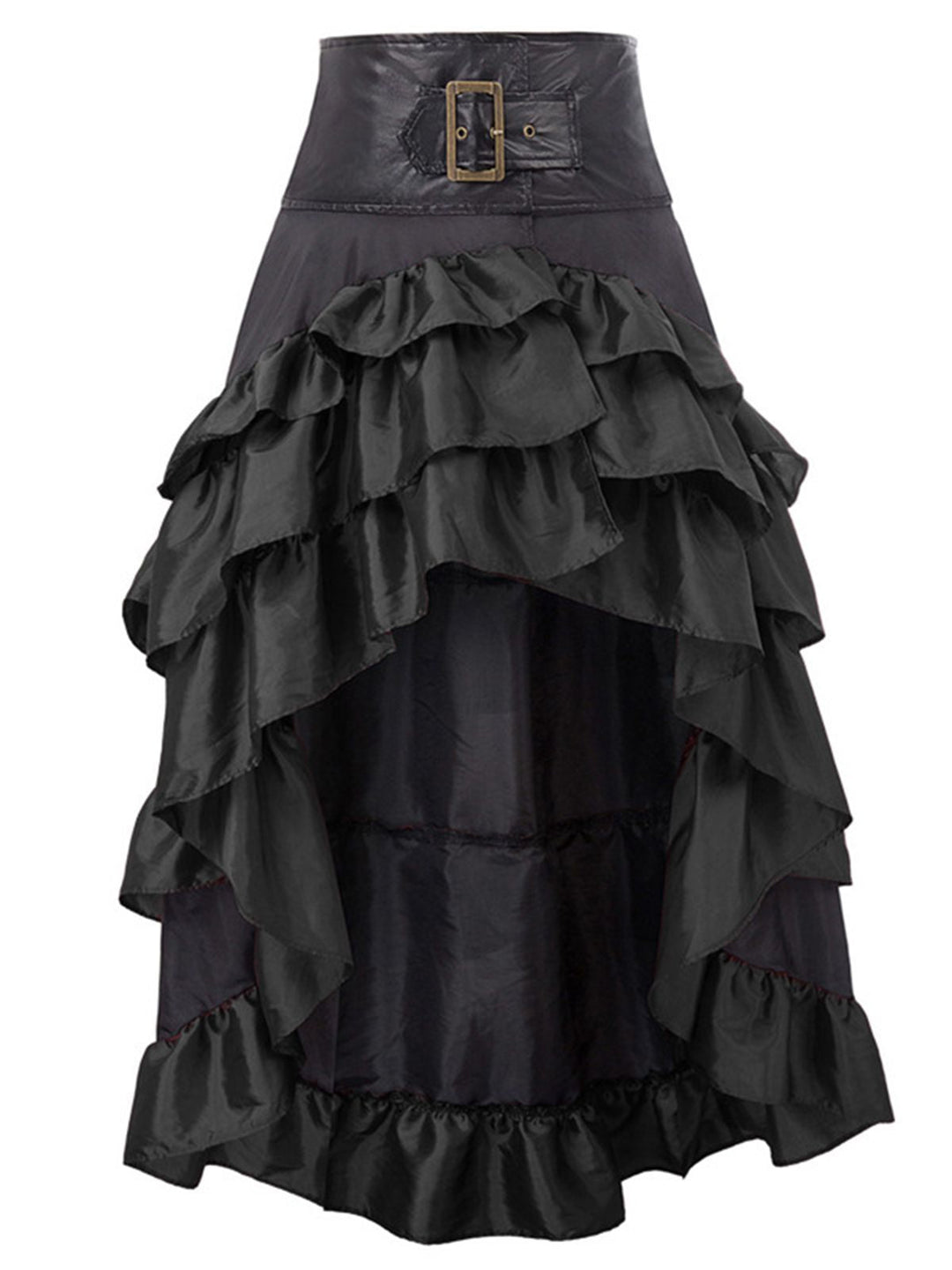 Ruffle Patchwork Irregular Skirt: timeless style reimagined