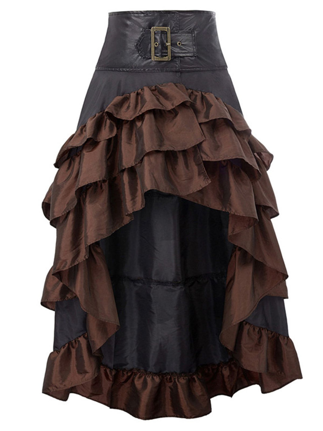 Ruffle Patchwork Irregular Skirt: timeless style reimagined