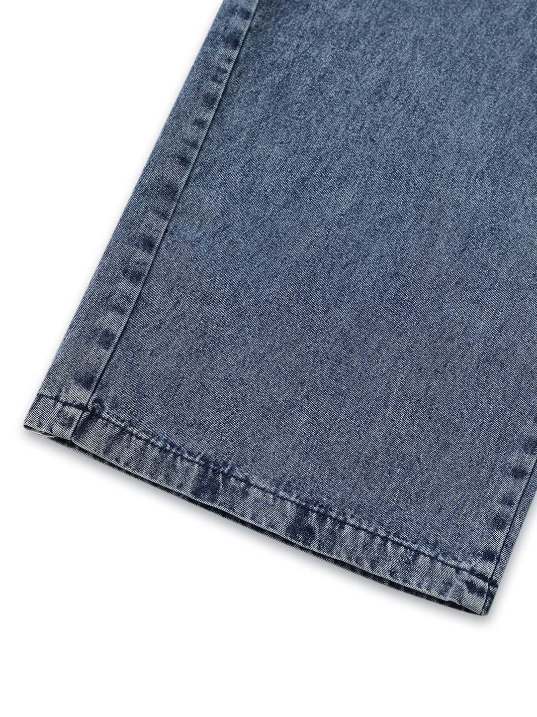 Blue 1930s Denim Button Front Belted Jumpsuit 6