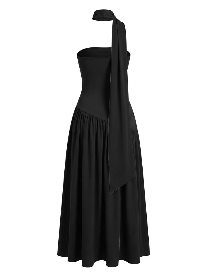 Elegant Black 1930s Vintage Dress 2