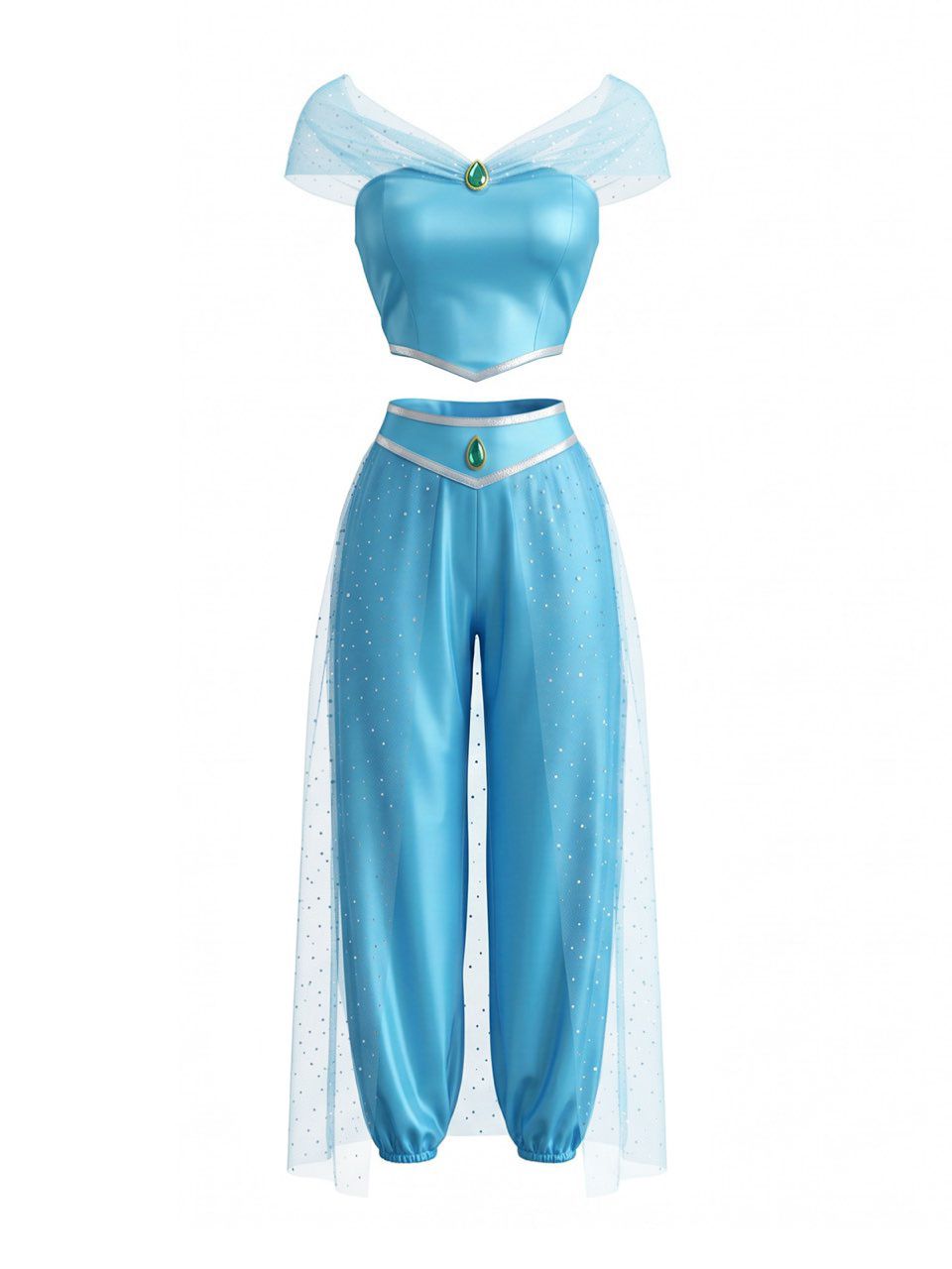 Gem Mesh Princess Cosplay Costume Set