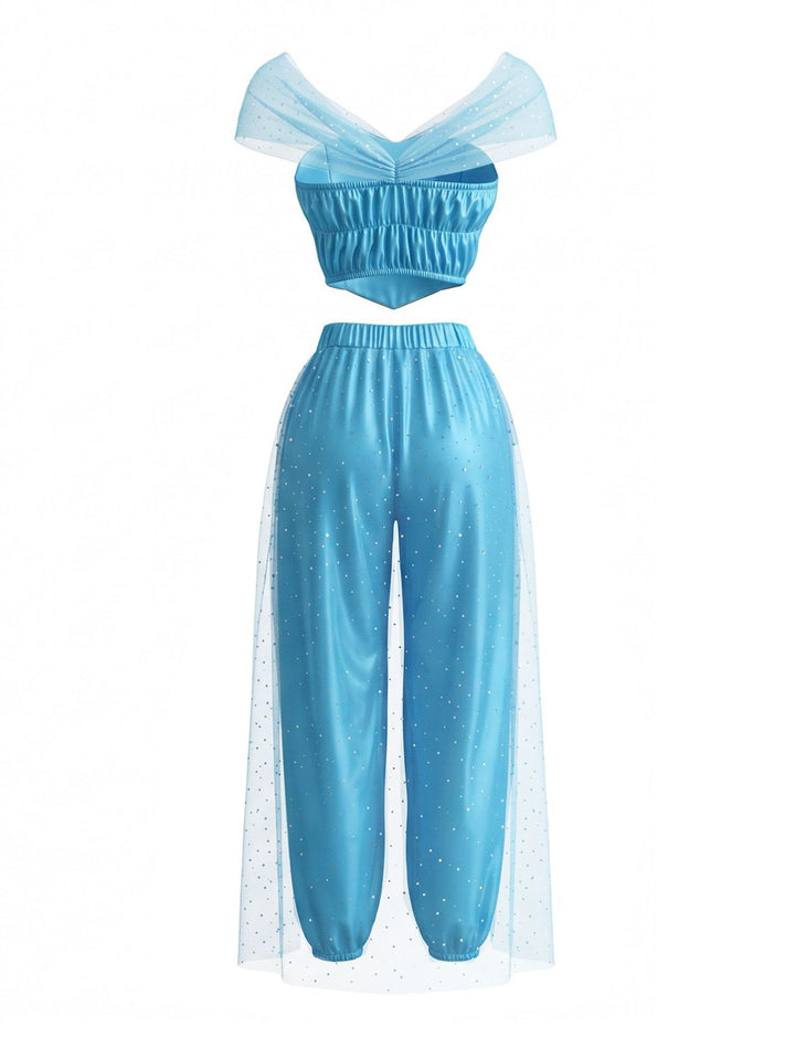 Gem Mesh Princess Cosplay Costume Set