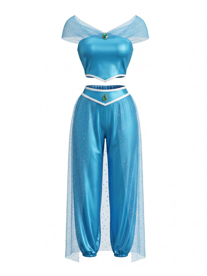 Gem Mesh Princess Cosplay Costume Set