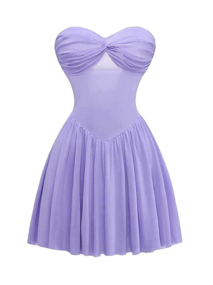 Elegant Lavender Vintage Dress 2