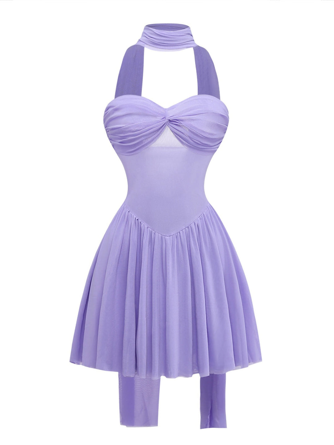 Elegant Lavender Vintage Dress 3