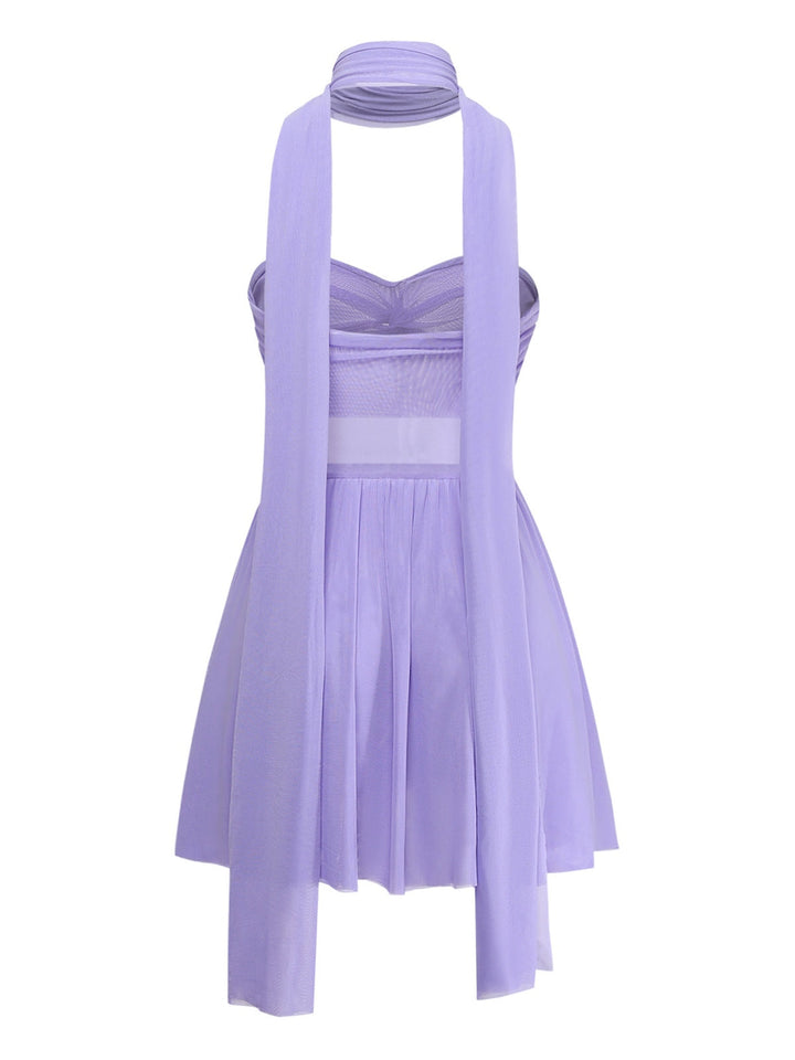 Elegant Lavender Vintage Dress 4