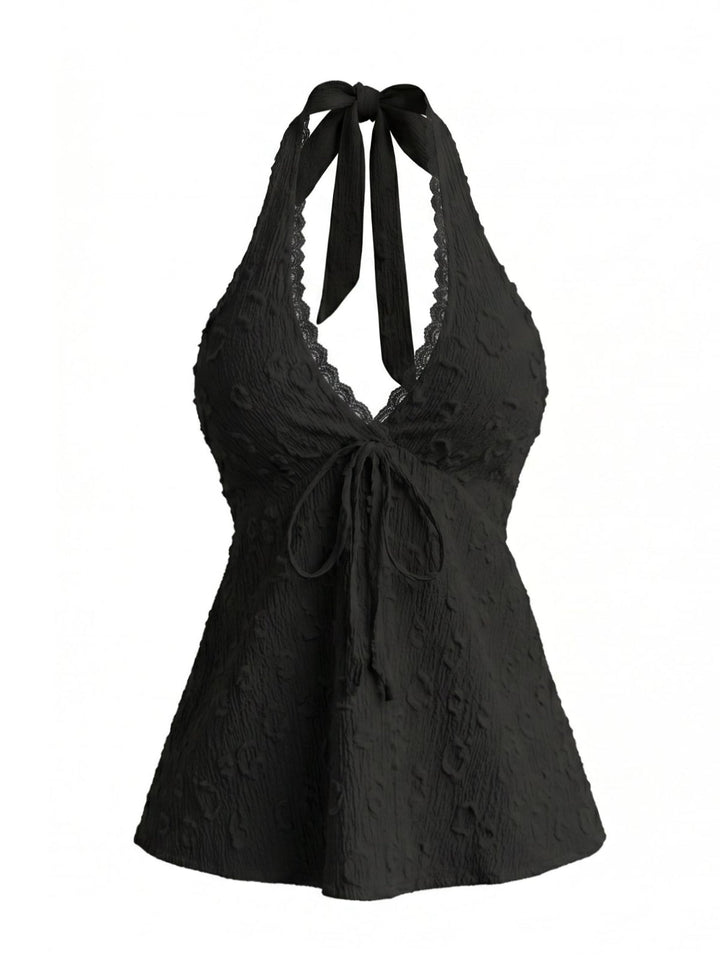 Floral Halter Vintage Classic Top